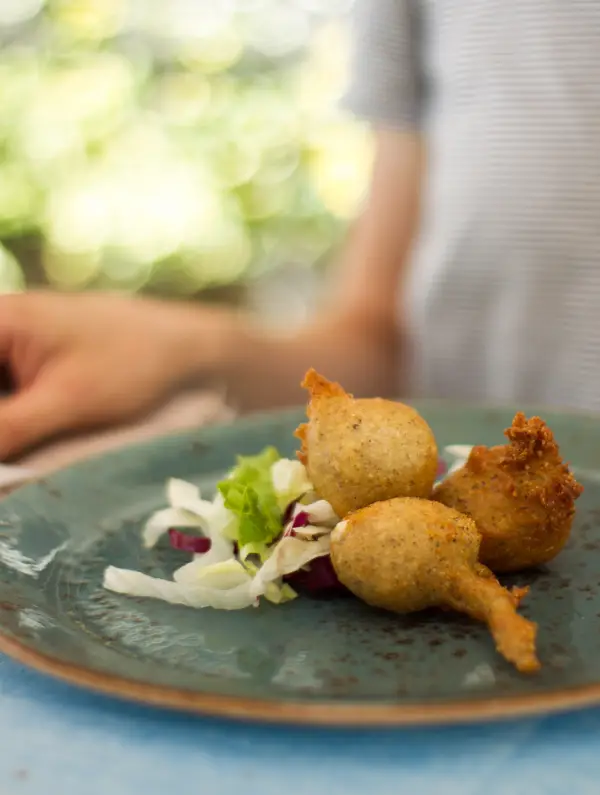 Sciatt — crispy buckwheat fritters filled with cheese, a delicious local specialty from Valtellina